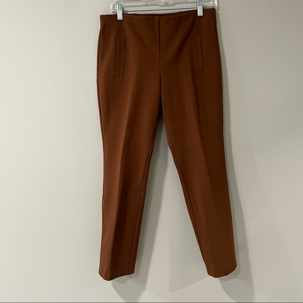 Chico's Petite Brevity Brown Juliet Ankle Pants .5 / S / 6 Petite - Picture 3 of 6